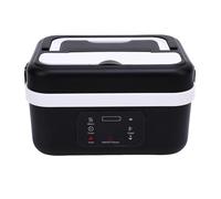 Lunde Eléctrica Portátil, Calentador de Alimentos USB de Acero Inoxidable 1L, Calefacción Rápida y Tranquila para la Oficina del Camión del Automóvil (negro)