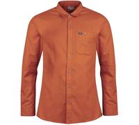 Lundhags Ekren Solid Ms LS Shirt, camisa, hombre, rojo S(48) amber