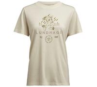 Lundhags Järpen Printed T-shirt, camiseta, mujer, blanco 36(S) Chalk White