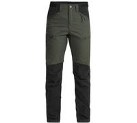 Lundhags Makke High Waist Curved Pant, pantalones de senderismo, mujer, verde/negro 34(XS) Forest Green/Black