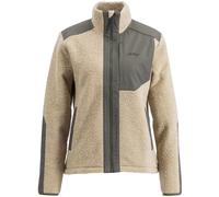 Lundhags Saruk Wool Pile Mid Full Zip, capa intermedia, mujer, beige 40(L) sand