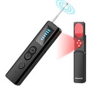LUNEIE Detector de Camaras Microfonos Ocultos, Detector de Cámara Antiespía Portátil Bug DetectorSpy Finder Detector de Rastreador GPS, RF Inalámbrico Detector para Automóvil, Oficina, Hotel