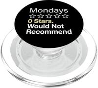 Lunes 0 Estrellas No Recomendarían Trabajador de Oficina PopSockets PopGrip para MagSafe