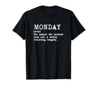 Lunes Diccionario Definición Humor Cita Camiseta
