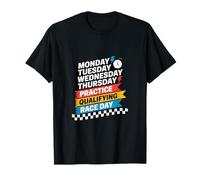 Lunes Martes Jueves Día de la Carrera Clasificatoria de Práctica Camiseta