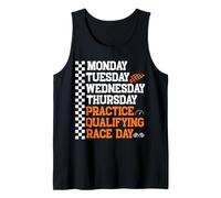 Lunes Martes Miércoles Jueves Práctica Clasificatoria Carrera Camiseta sin Mangas