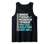 Lunes Martes Miércoles Jueves Práctica Clasificatoria Carrera Camiseta sin Mangas