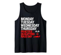 Lunes Martes Miércoles Jueves Práctica Clasificatoria Carrera Camiseta sin Mangas