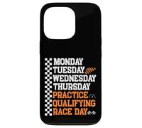 Lunes Martes Miércoles Jueves Práctica Clasificatoria Carrera Carcasa para iPhone 13 Pro