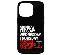 Lunes Martes Miércoles Jueves Práctica Clasificatoria Carrera Carcasa para iPhone 13 Pro