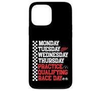 Lunes Martes Miércoles Jueves Práctica Clasificatoria Carrera Carcasa para iPhone 13 Pro MAX