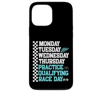 Lunes Martes Miércoles Jueves Práctica Clasificatoria Carrera Carcasa para iPhone 13 Pro MAX