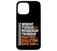 Lunes Martes Miércoles Jueves Práctica Clasificatoria Carrera Carcasa para iPhone 13 Pro MAX