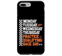Lunes Martes Miércoles Jueves Práctica Clasificatoria Carrera Carcasa para iPhone 7 Plus/8 Plus