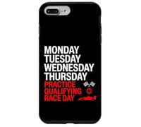 Lunes Martes Miércoles Jueves Práctica Clasificatoria Carrera Carcasa para iPhone 7 Plus/8 Plus