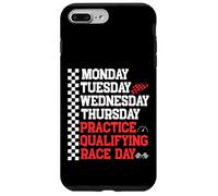Lunes Martes Miércoles Jueves Práctica Clasificatoria Carrera Carcasa para iPhone 7 Plus/8 Plus