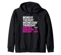 Lunes Martes Miércoles Jueves Práctica Clasificatoria Carrera Sudadera con Capucha