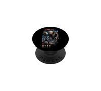 Lunes Nivel 99 Batalla Boss Gaming PopSockets PopGrip Adhesivo