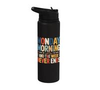 Lunes por la mañana y la semana nunca termina Stainless Steel Insulated Water Bottle