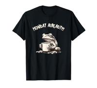 Lunes Ya Rana con Café Agotado Rana Mañana Camiseta