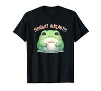 Lunes Ya Rana con Café Poder Rana Meme Camiseta