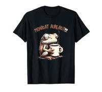 Lunes Ya Rana con Café Sueño Privado Rana Concepto Camiseta