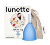 Lunette Copa Menstrual Reutilizable Protección 12 Horas de Comodidad Silicona Médica Suave - Alternativa a Tampones, Duración 10 Años, Talla 1 Blue