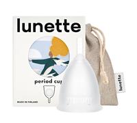 Lunette Copa Menstrual Reutilizable Protección 12 Horas de Comodidad Silicona Médica Suave - Alternativa a Tampones, Duración 10 Años, Talla 2 Clear
