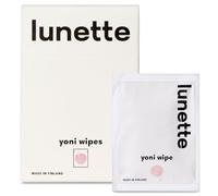 Lunette Toallitas Íntimas Yoni - Toallitas con pH Equilibrado para Piel Sensible - Veganas y Compostables - Envueltas Individualmente - Aptas para Viajar - Fabricadas en Finlandia (20 Unidades)