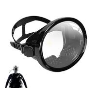 Lunettes De Natation Pour Adultes - 16x13cm Verre Trempé, Masque De Plongée En Apnée, Lunettes Panoramiques Avec Vision Claire Et Silicone Liquide Réglable Pour Piscine Et Mer