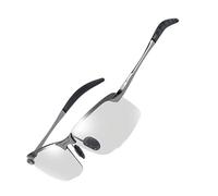 Lunettes De Photochromiques Pour Hommes - Verres À Teinte Variable Et Protection UV400, Lunettes Polarisées Anti-Reflets | Idéales Pour Conduite, Cyclisme, Golf, Pêche, Sport Et Randonnée, gris