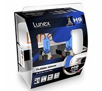 Lunex H9 PLASMA XENON - Bombillas halógenas Faros Efecto Xenón 12V 65W PGJ19-5, 5000K duobox (2 units)