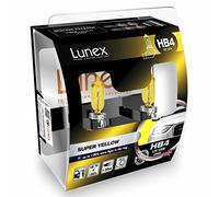 LUNEX HB4 9006 SUPER YELLOW Bombillas halógenas Faros Antiniebla Amarillas 12V 55W P22d 2300K duobox (2 units)