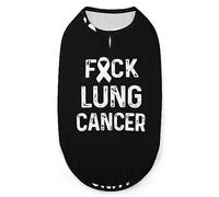 Lung Cancer Pets Shirt Chaleco Lindo Perro Tank Top Suave Sin Mangas Camiseta para Cachorro Kitty Gatos L