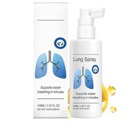 Lung Support Spray - 100 ml Respiratory Nursing Cleaner Mist, Advanced MicroDrip Shield for Daily Wellness & Seasonal Defense during Travel, Commuting and Business Trips