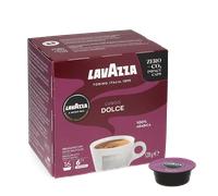 Lavazza A Modo Mio Lungo Dolce, 1 Paquete de 16 Cápsulas de Café, 100 % Arábica, Sabor Dulce y Suave, Intensidad 6/13, Tostado Medio, para un Espresso de 40ml