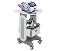 LUNICASHA Carrito médico portátil con cajones, carrito de belleza, carrito de belleza, carrito con ruedas, carrito de peluquería, carrito de herramientas con compartimento de almacenamiento y rueda de