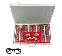 LUNICASHA Optical Trial Lens Set de lentes ópticas Optometría Llanta Maletín, 266 piezas Trial Lens Set, Metal Optometry Set