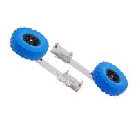 LUNICASHA Ruedas traseras deslizantes para botes neumáticos, acero inoxidable, ruedas de transporte para bote inflable yate Tender 10''x3''