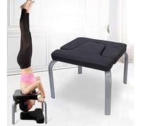LUNICASHA Taburete de yoga para la cabeza, silla de yoga, soporte de cabeza de entrenamiento, banco de yoga, taburete de fitness, banco de fitness, color negro