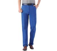 Lunifit Mens Jeans, Classic Straight Fit Stretch Denim Pants for Men, High Waist Business Casual Jeans with Deep Pockets