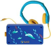 Lunii - Ma Fábrica à Histoires edición Limitada Ocean et Son Cascos Azul a Juego - Cuentadora para niños de 3-8 años - 13 Historias interactivas Incluidas 1h41 de Escucha - Cuentadora Fabricada en