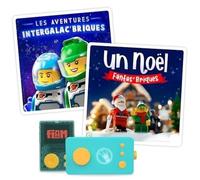 Lunii - Pack de 2 Libros de Audio interactivos para niños a Partir de 5 años - Lego: Navidad de ladrillo, Aventuras Intergalac'Ladrillos - 2h30 de Escucha - Caja de Historias Lunii