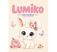 LUNIKO: Kawaii Animals Coloring Book for Kids Ages 4-8 | 50 Easy-to-Color Pages with Cute Animals, Magical Creatures, and Fun Designs