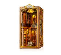 LUNIQUESHOP Kit Book Nook - Casa en miniatura de montaje - Monasterio - Modelo 3D con luz LED - Kit de modelado para 14 años y más
