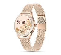 LUNIQUESHOP LSLUXE Smartwatch Brillante, Reloj Inteligente Mujer, con Pulsómetro, Seguimiento del Menstrual, Modos Deportivos, Monitor de Sueño, Control de Musica, Monitor de Salud, para Android iOS