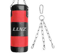Luniquz Saco de Boxeo sin Relleno para Niños y Adultos, Saco de Arena Bolsa de Entrenamiento Oxford 60 80 100CM con Cadena de Montaje