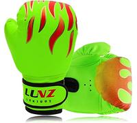 Luniuqz Guantes de Boxeo para Niños de 3-16 Años, Guante de Entrenamiento 4oz 6oz 8oz para MMA, Muay Thai,Kickboxing