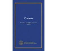 L'Univers: histoire et description de tous les peuples