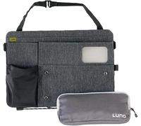 Luno Organizador de asiento de coche, ajuste universal con ranura para tableta, funda para teléfono y soporte para botellas
